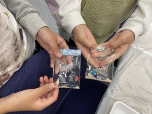 完成したぷにぷにストラップの写真