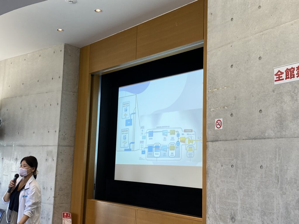 レクチャーの様子。