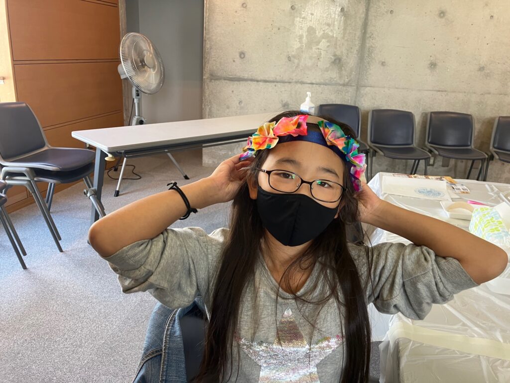 出来上がった作品の様子