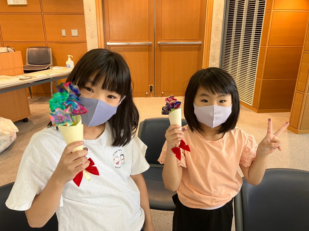 出来上がった作品の様子