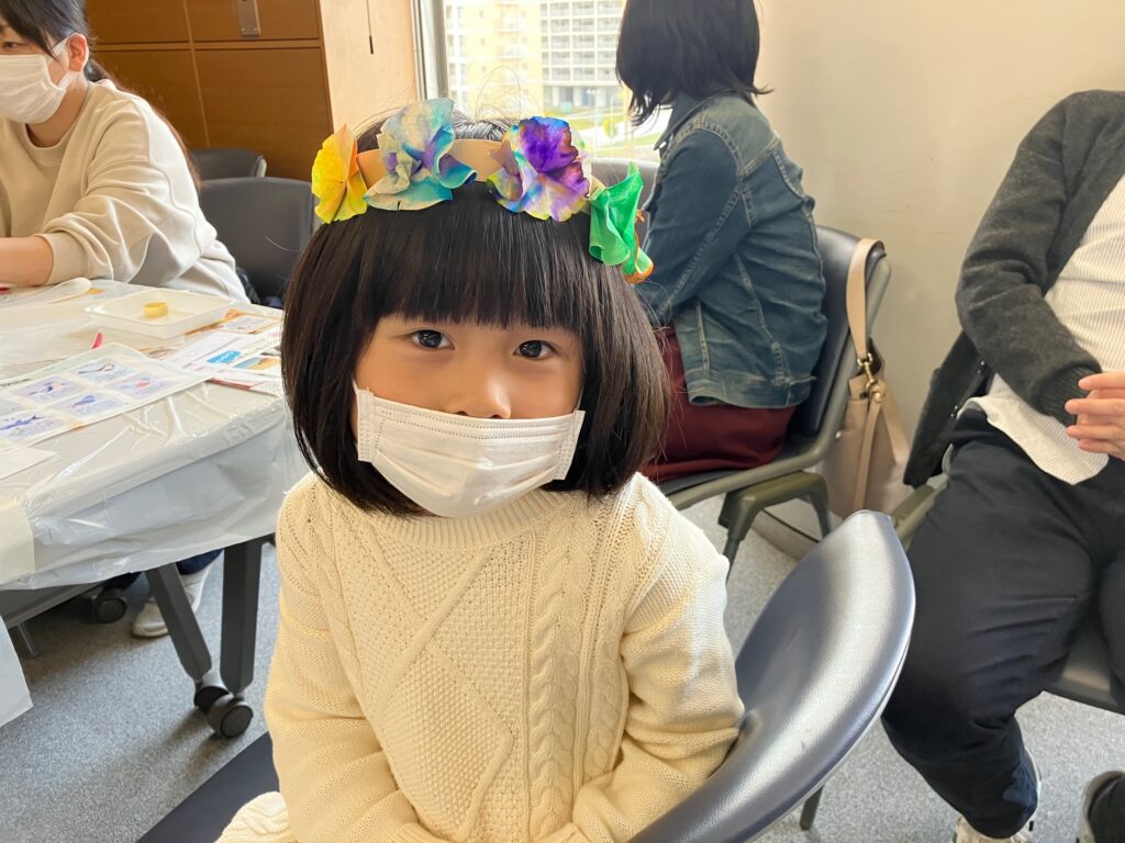 出来上がった作品の様子
