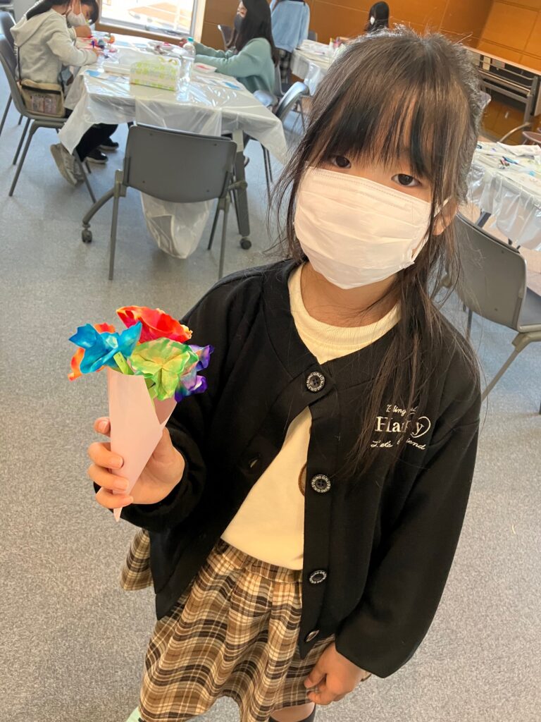 出来上がった作品の様子