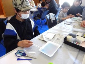 作品制作の様子